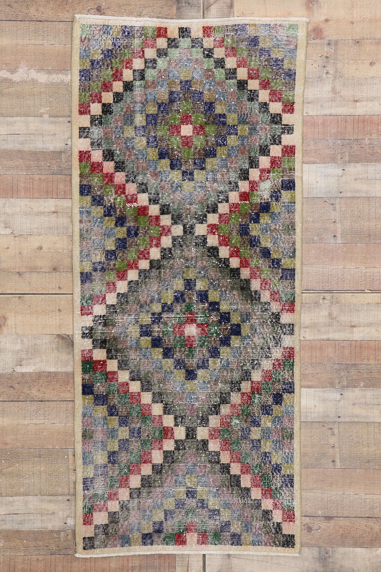 3 x 6 Vintage Turkish Sivas Rug 53339
