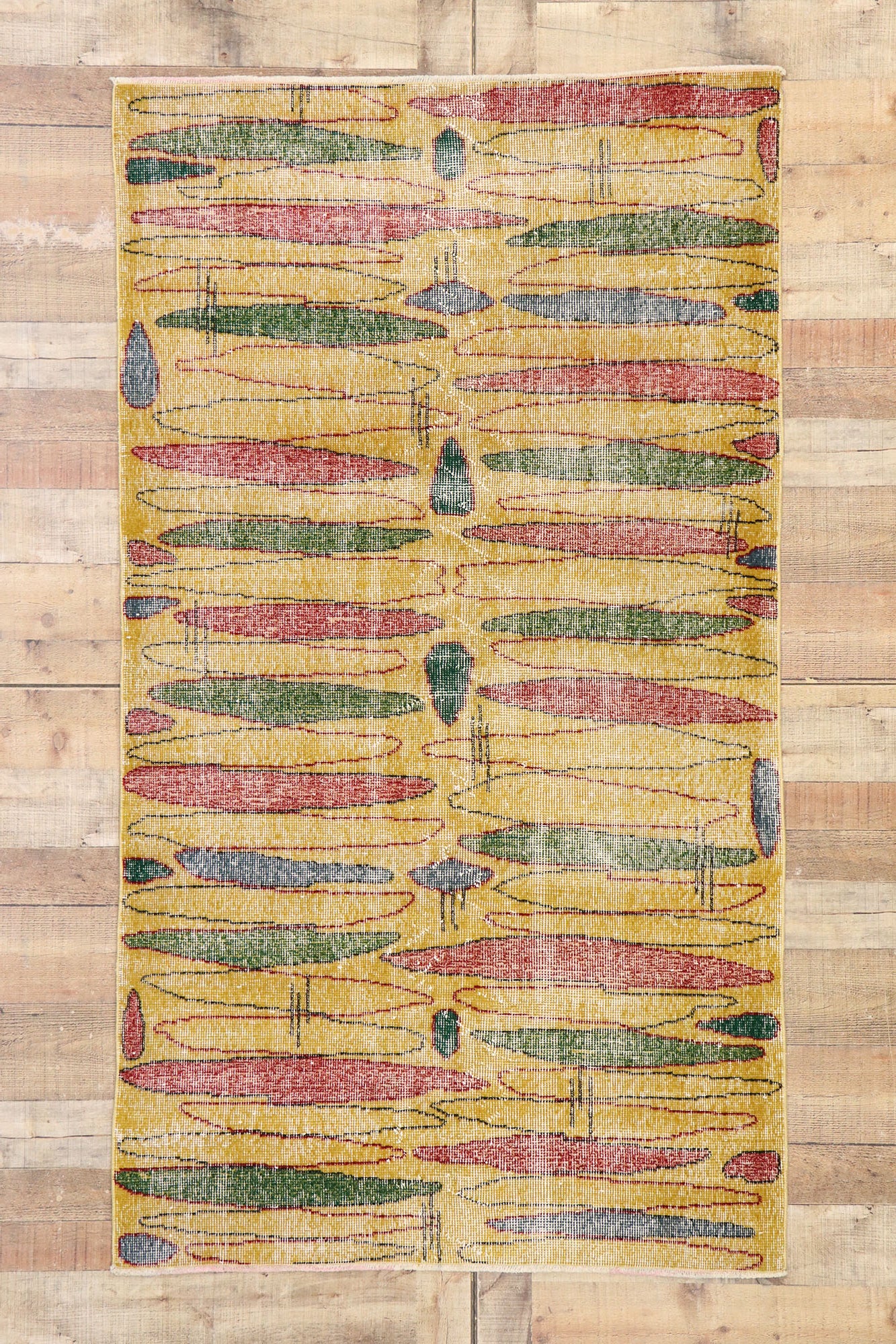 4 x 7 Zeki Muren Vintage Turkish Sivas Rug 53340