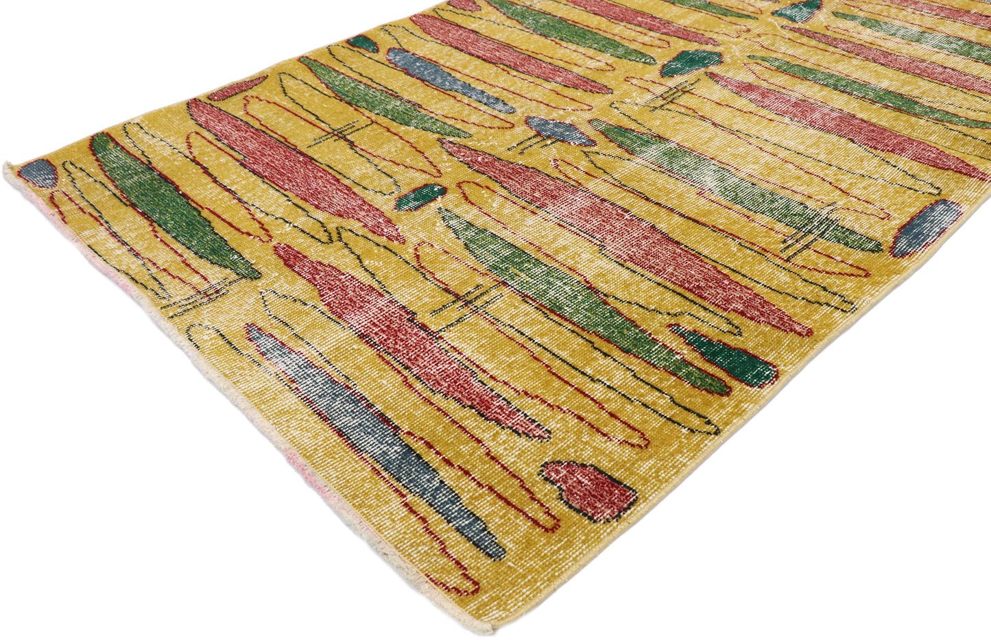 4 x 7 Zeki Muren Vintage Turkish Sivas Rug 53340