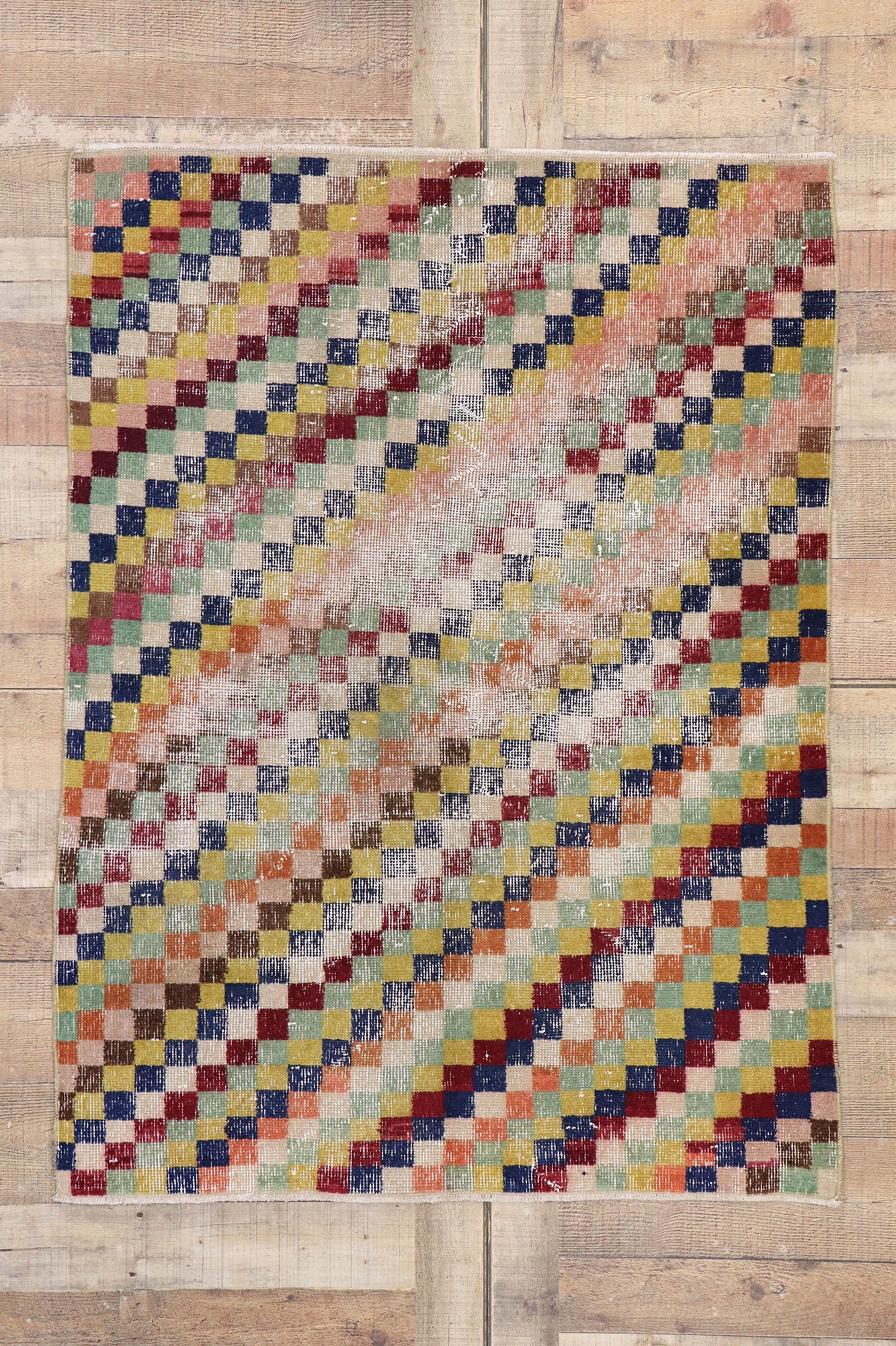3 x 5 Vintage Turkish Sivas Rug 53342