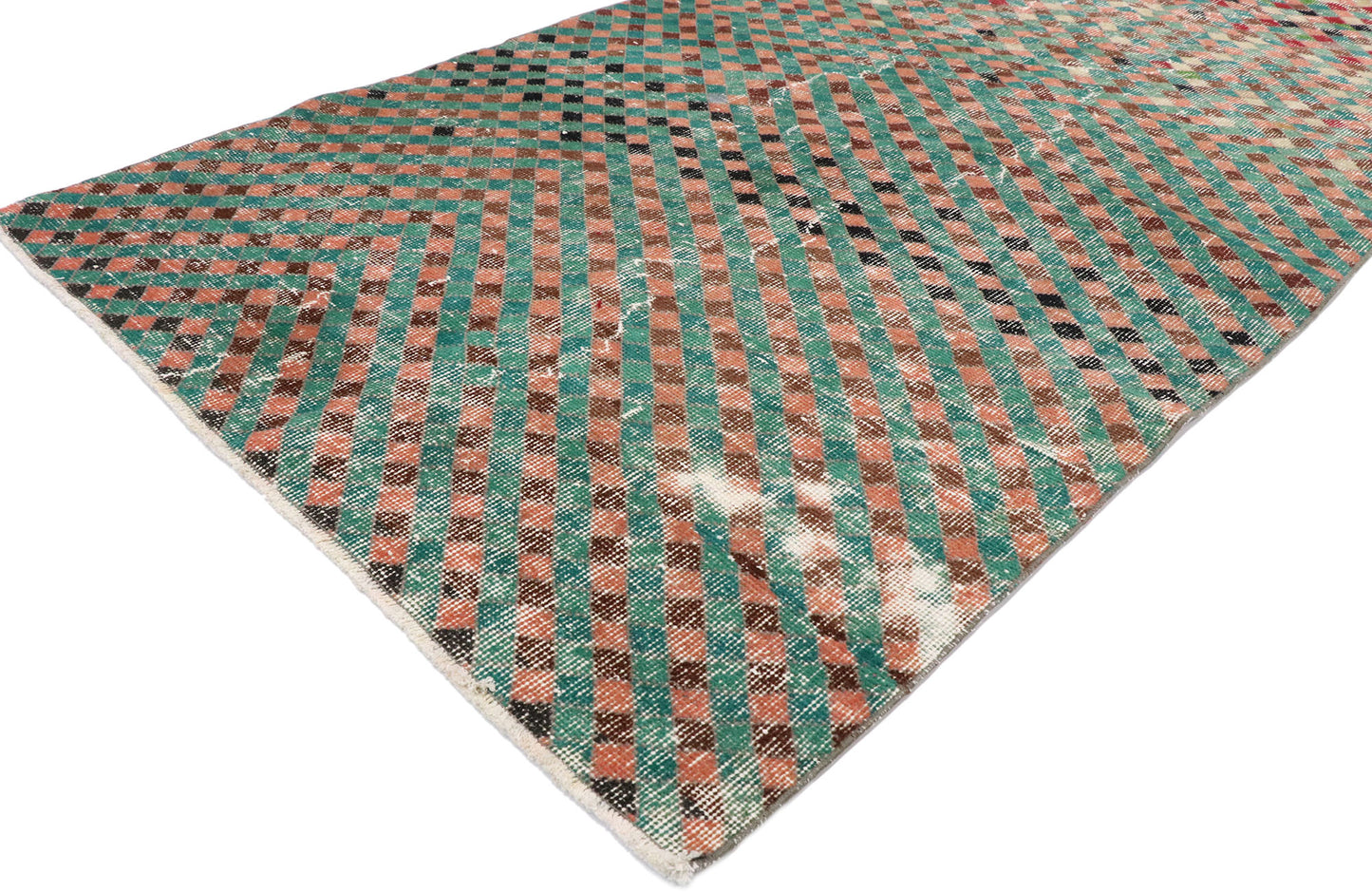 4 x 7 Vintage Turkish Sivas Rug 53351