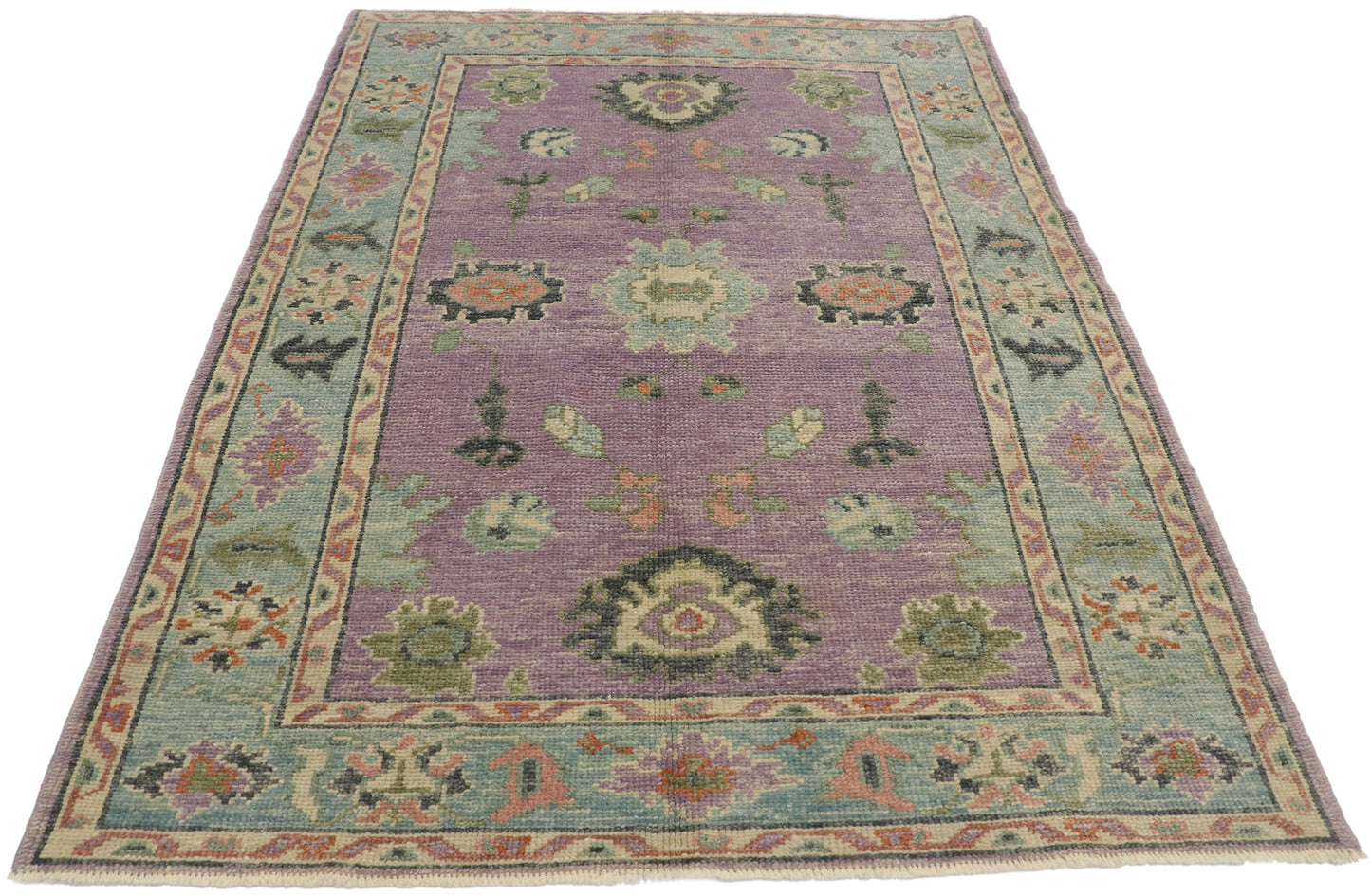 4 x 6 Colorful Turkish Oushak Rug 53380