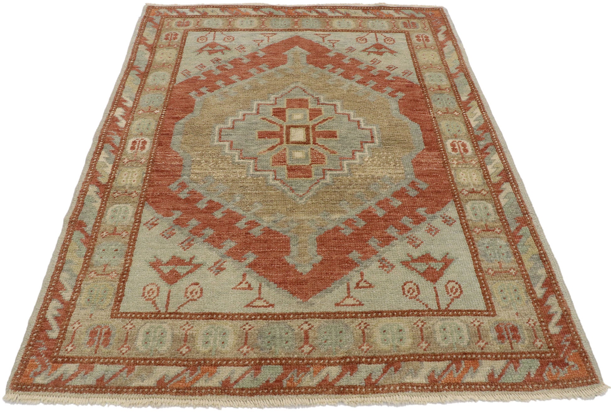 4 x 5 Turkish Oushak Rug 53384