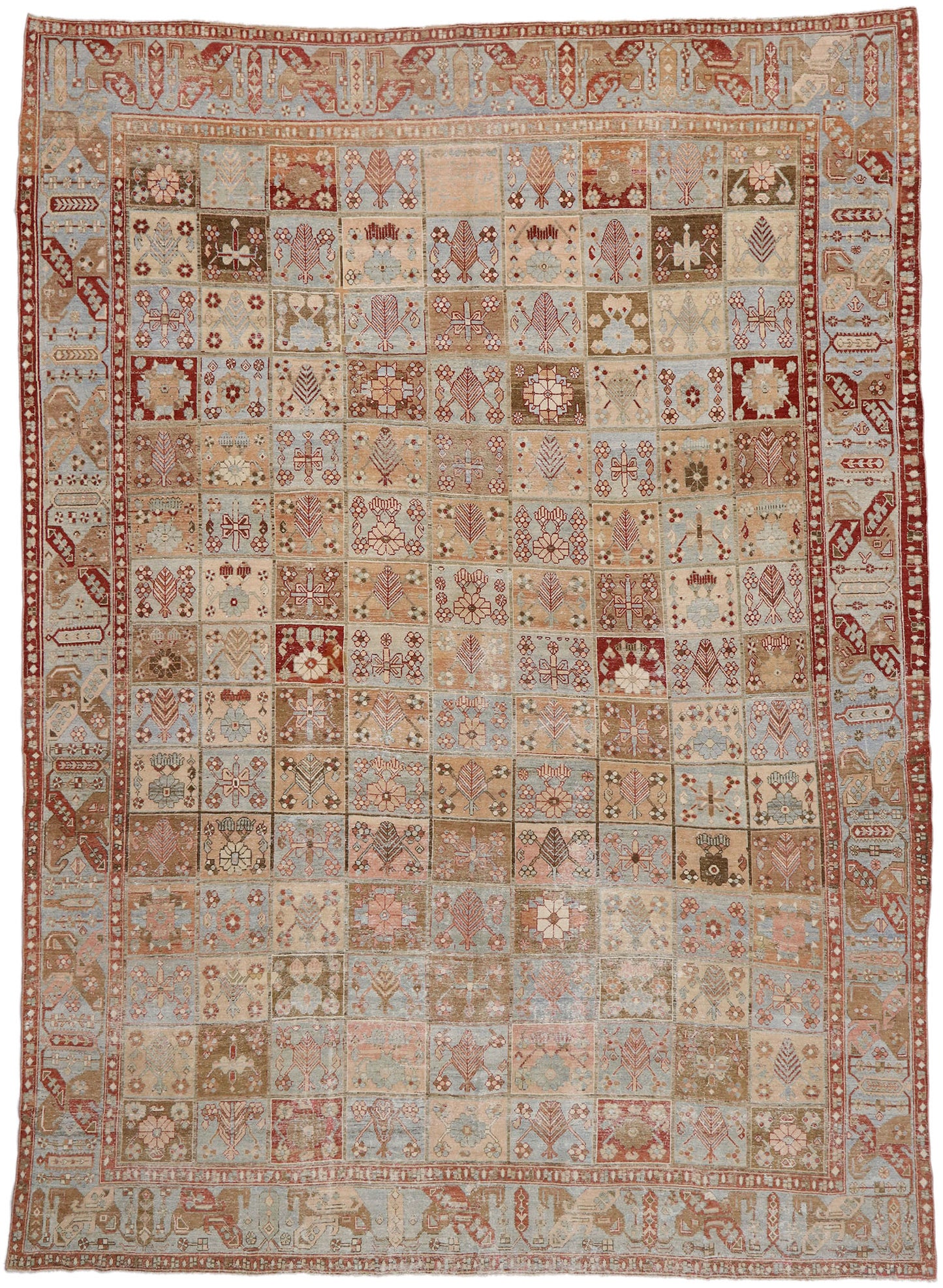 12 x 16 Antique Persian Bakhtiari Rug 53388