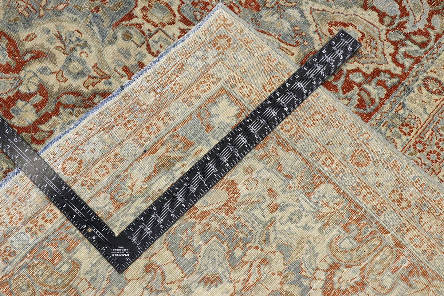 11 x 18 Antique-Worn Persian Mashhad Rug 53389