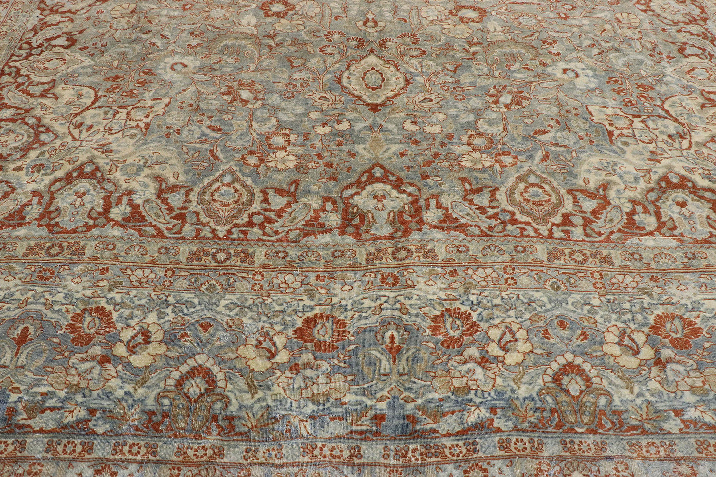 11 x 18 Antique-Worn Persian Mashhad Rug 53389