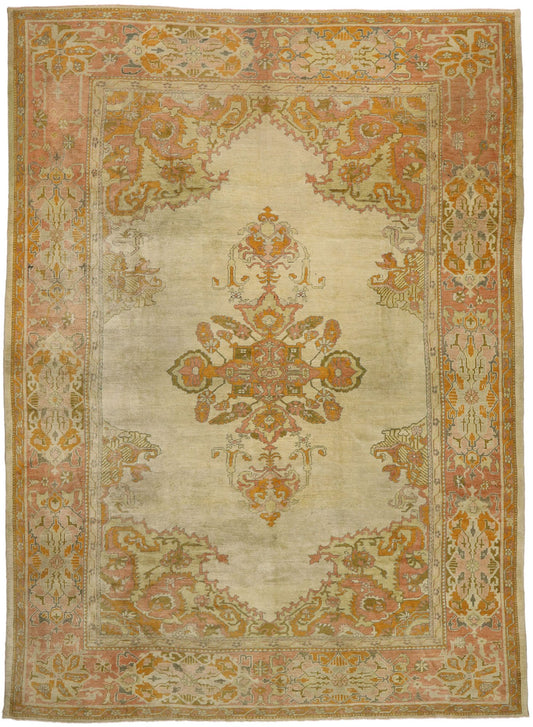 12 x 16 Antique Turkish Oushak Rug 53390