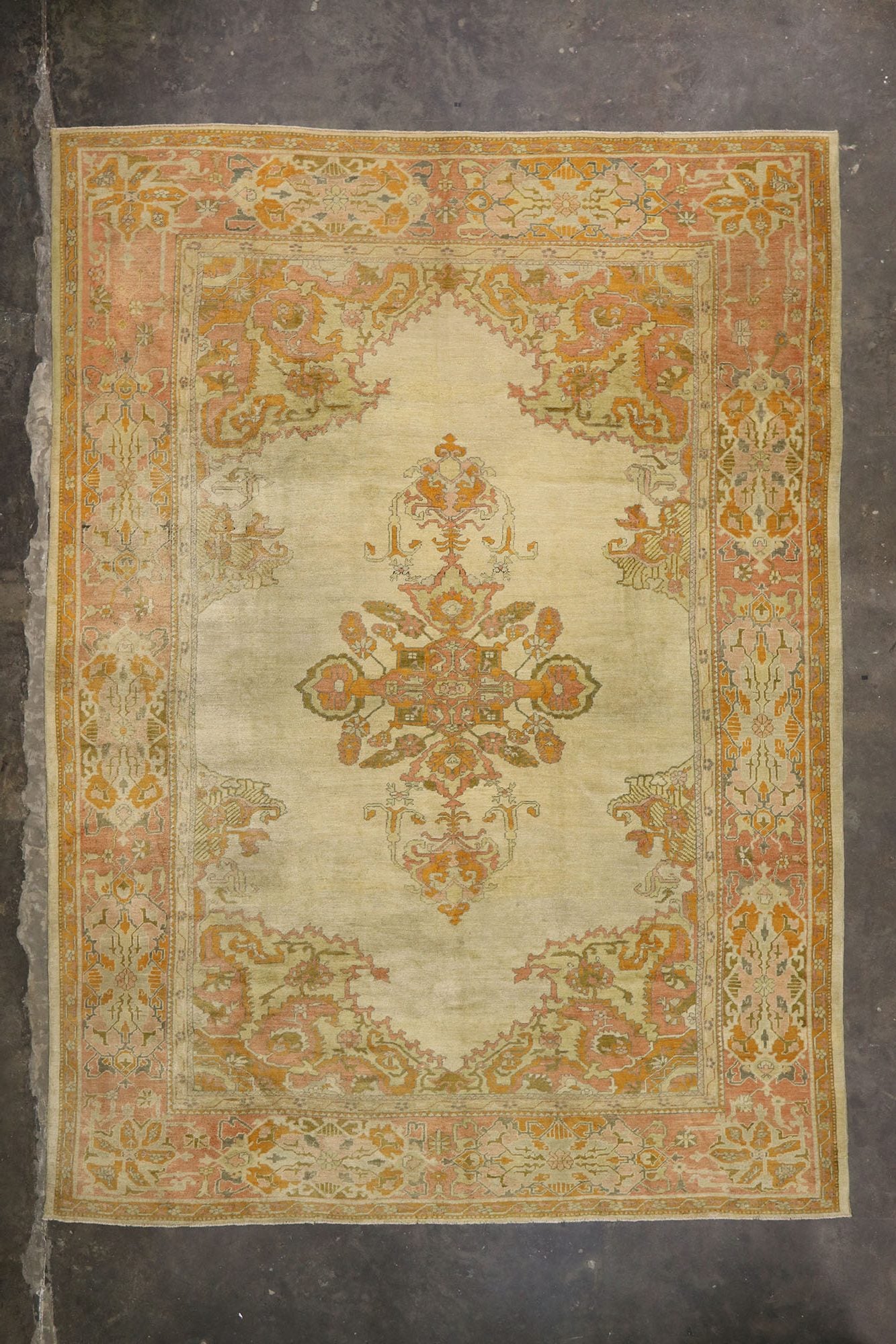 12 x 16 Antique Turkish Oushak Rug 53390