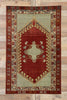 4 x 6 Vintage Turkish Oushak Rug 53394