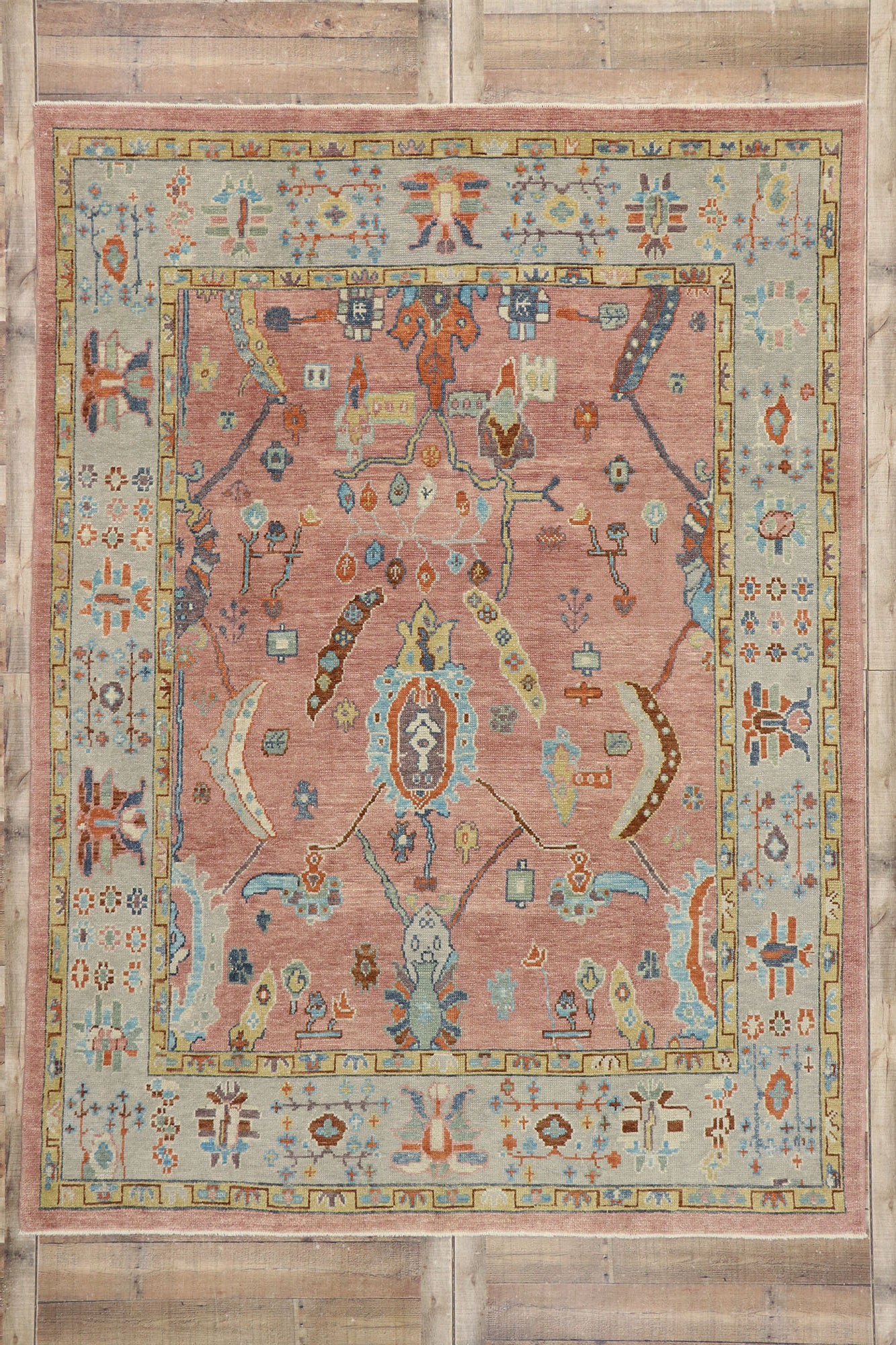 8 x 11 Turkish Oushak Rug 53411