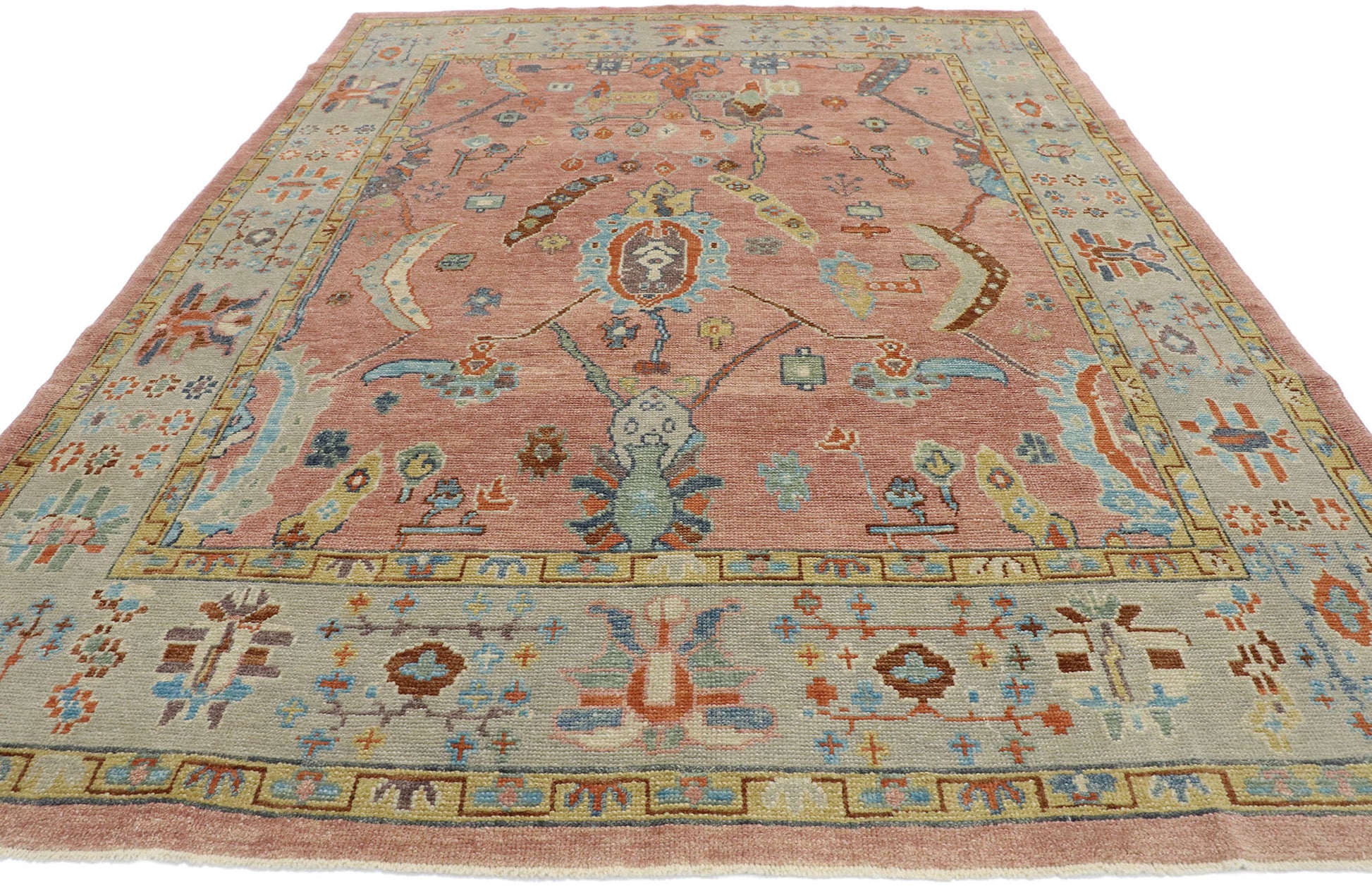 8 x 11 Turkish Oushak Rug 53411