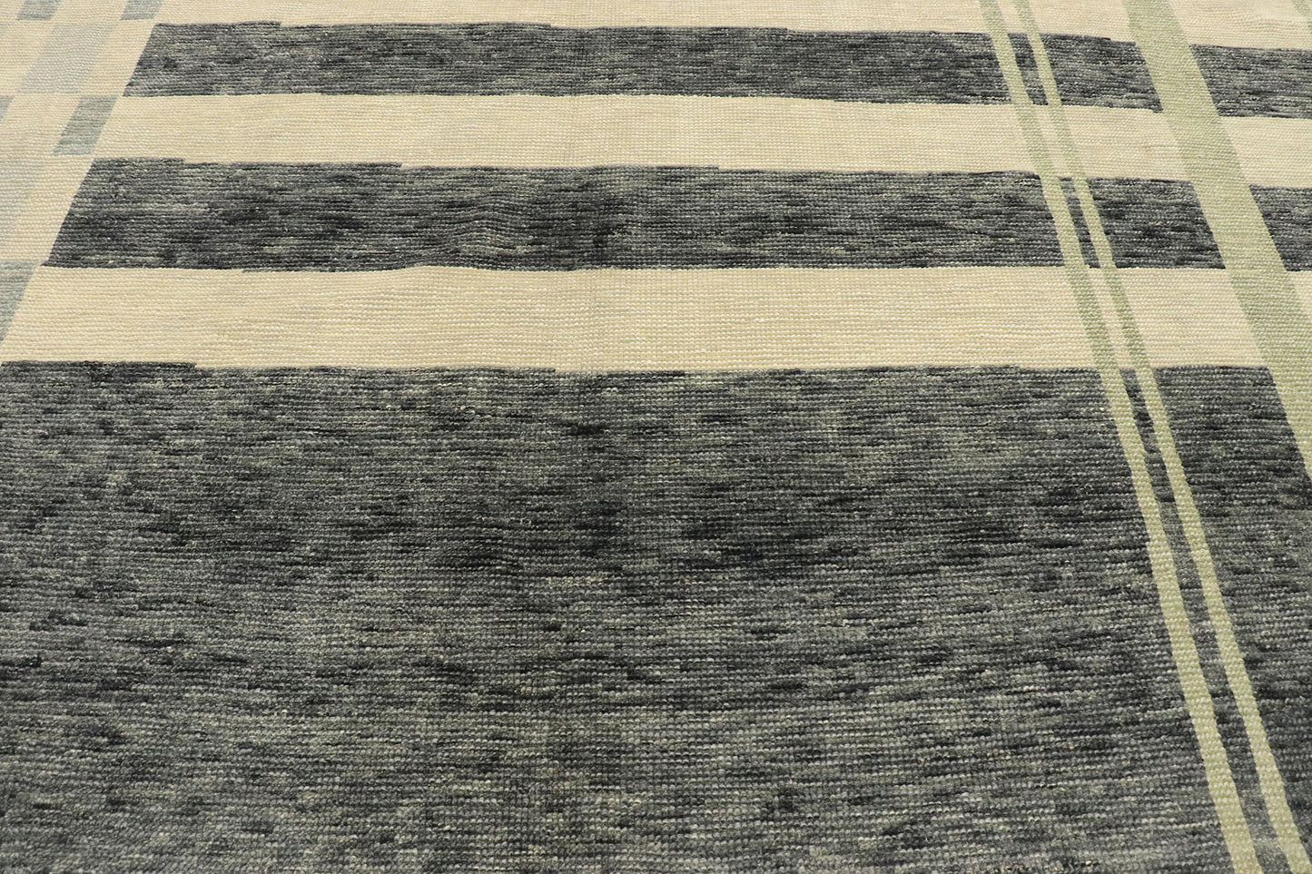 9 x 12 Contemporary Turkish Plaid Tartan Rug 53417