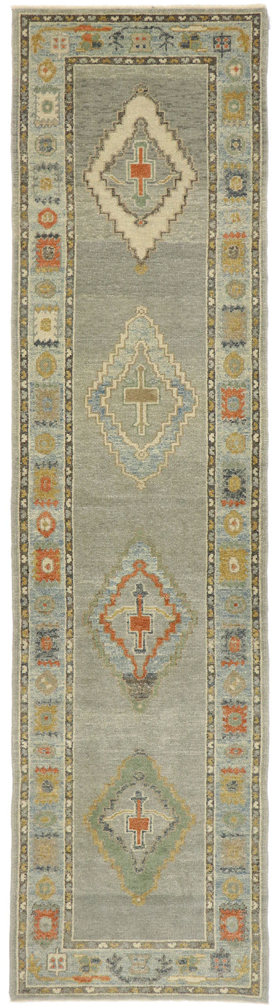 3 x 11 Contemporary Turkish Oushak Runner 53423
