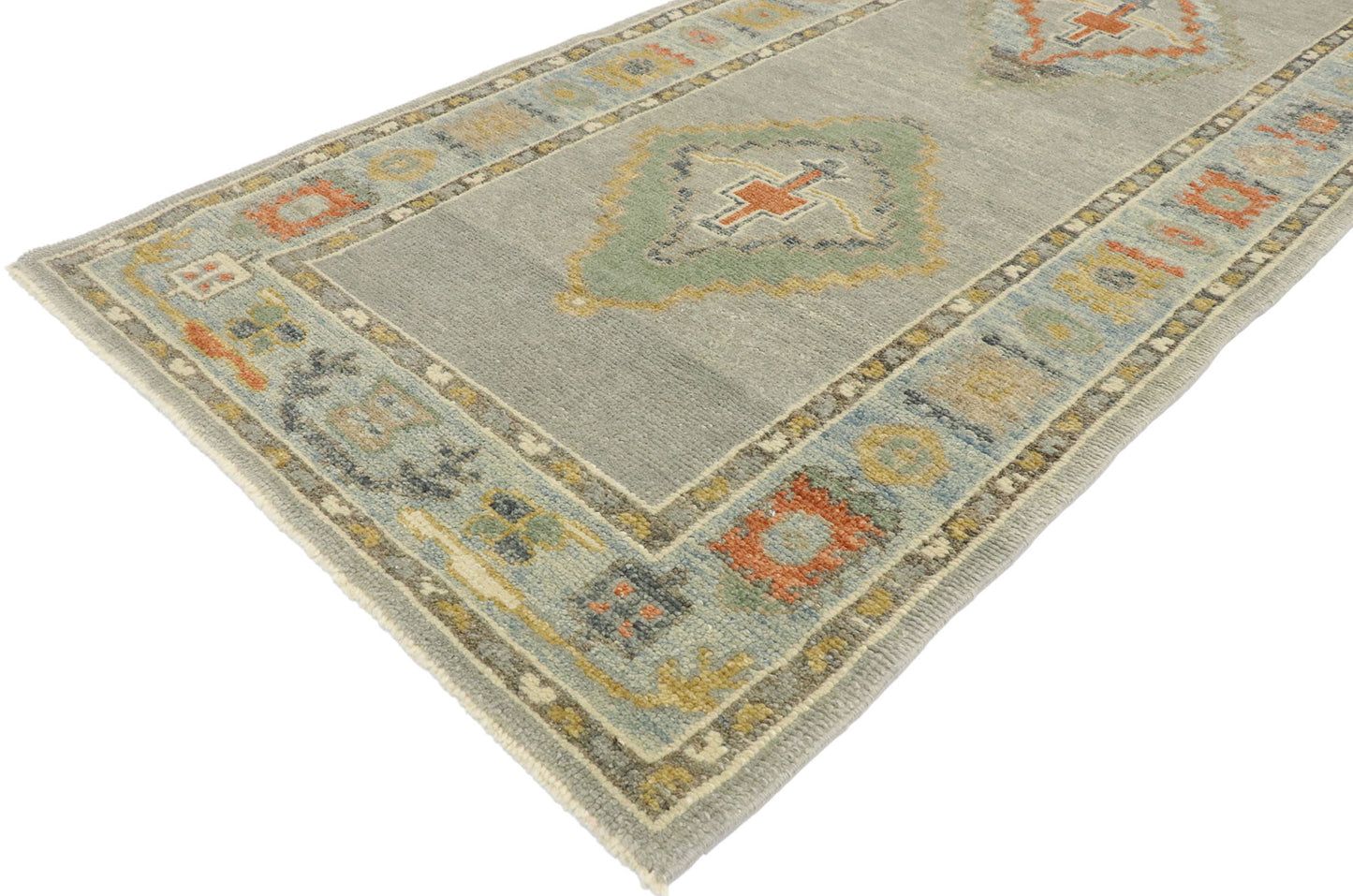 3 x 11 Contemporary Turkish Oushak Runner 53423