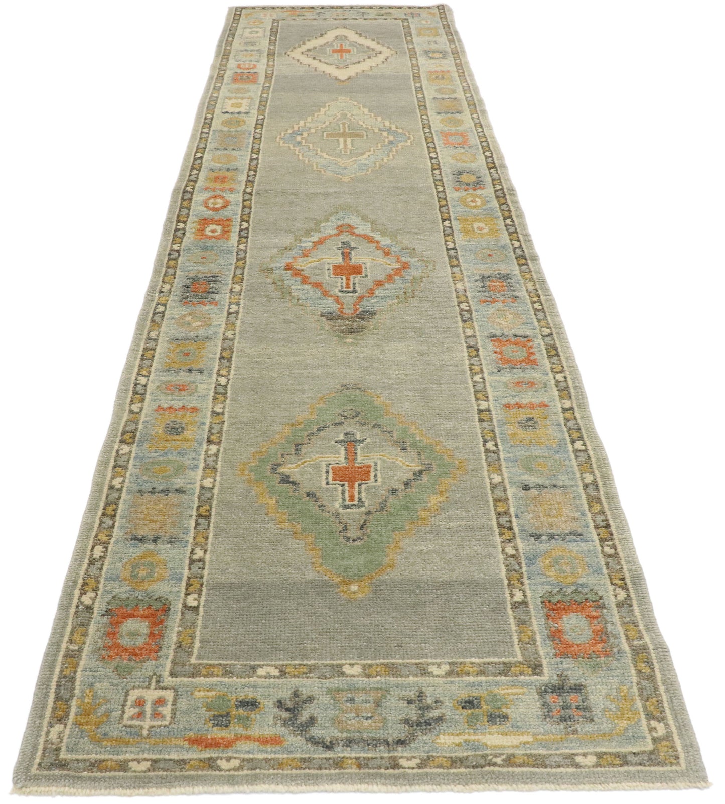 3 x 11 Contemporary Turkish Oushak Runner 53423