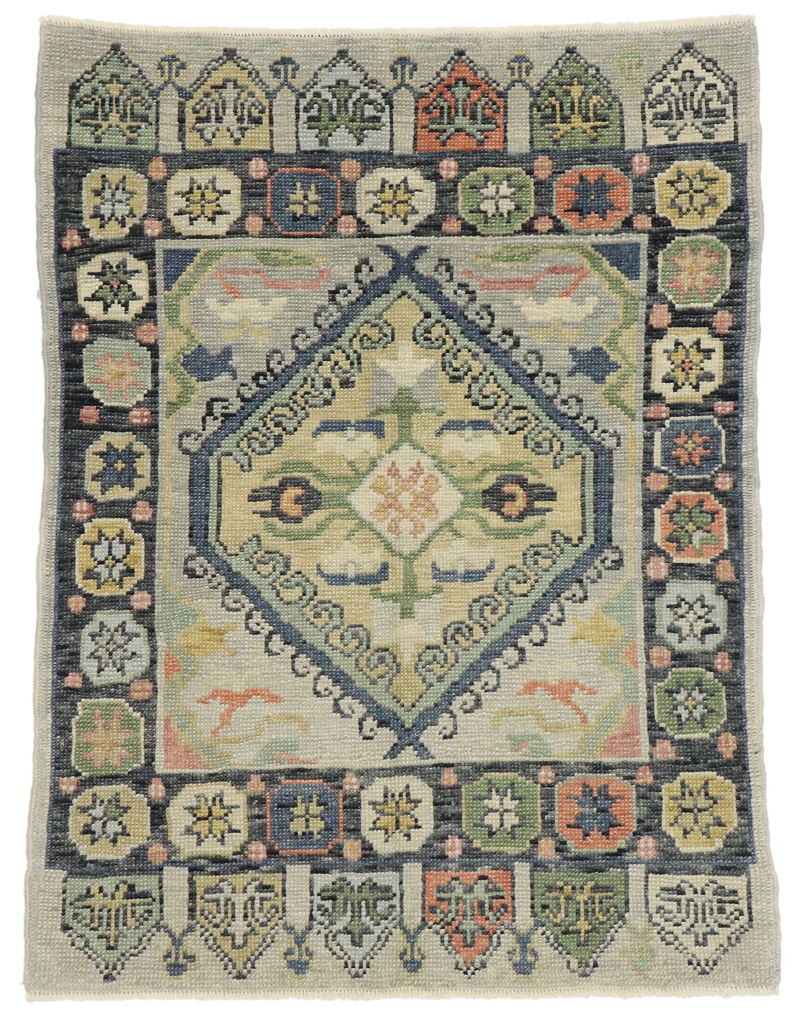 4 x 5 Turkish Oushak Rug 53428