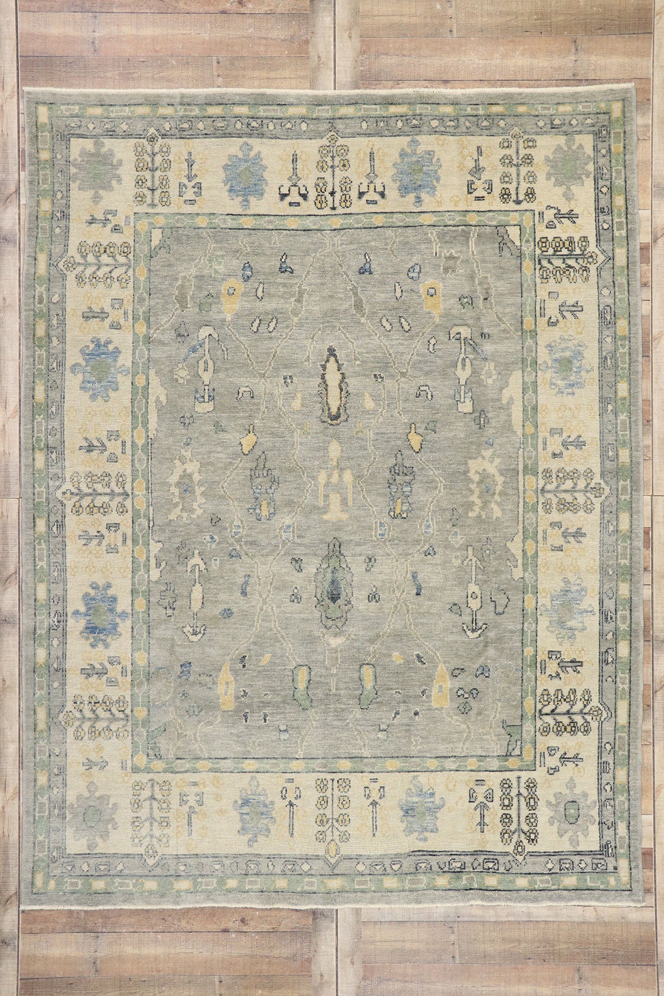 8 x 10 Contemporary Turkish Oushak Rug 53432