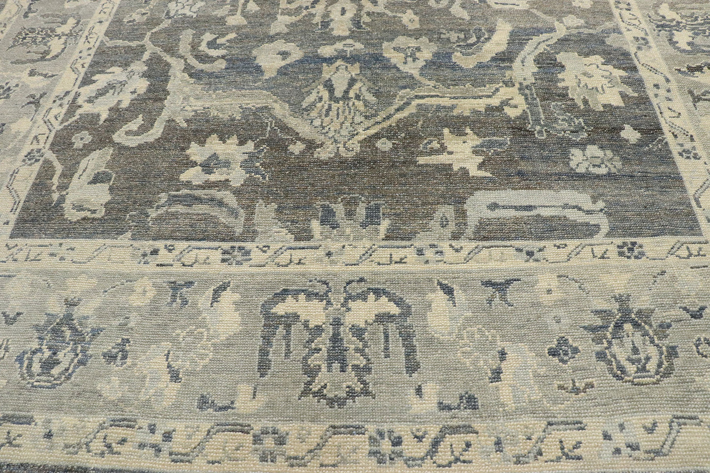 9 x 13 Contemporary Turkish Oushak Rug 53435