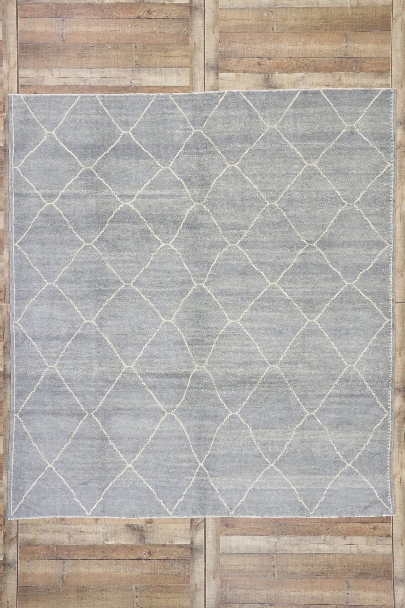 8 x 9 Turkish Gray Moroccan Rug 53439