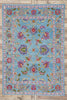 6 x 9 Colorful Turkish Oushak Rug 53462