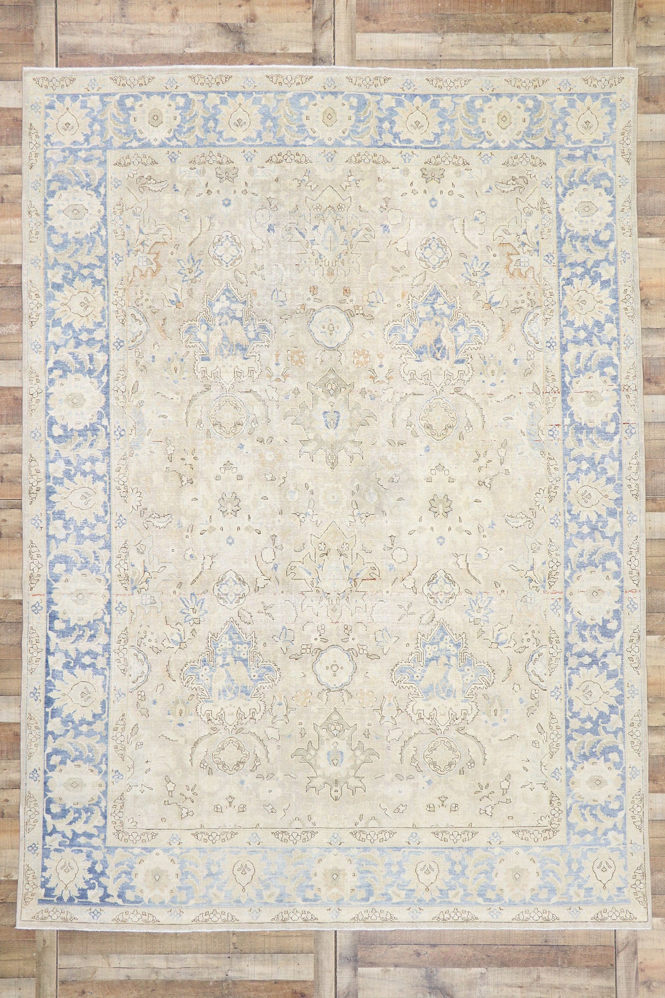 9 x 12 Vintage Persian Mashhad Rug 53465