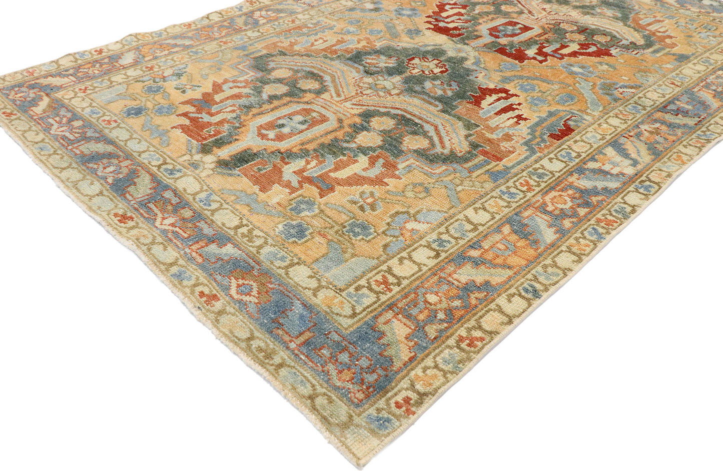 4 x 6 Vintage Persian Heriz Rug 53468