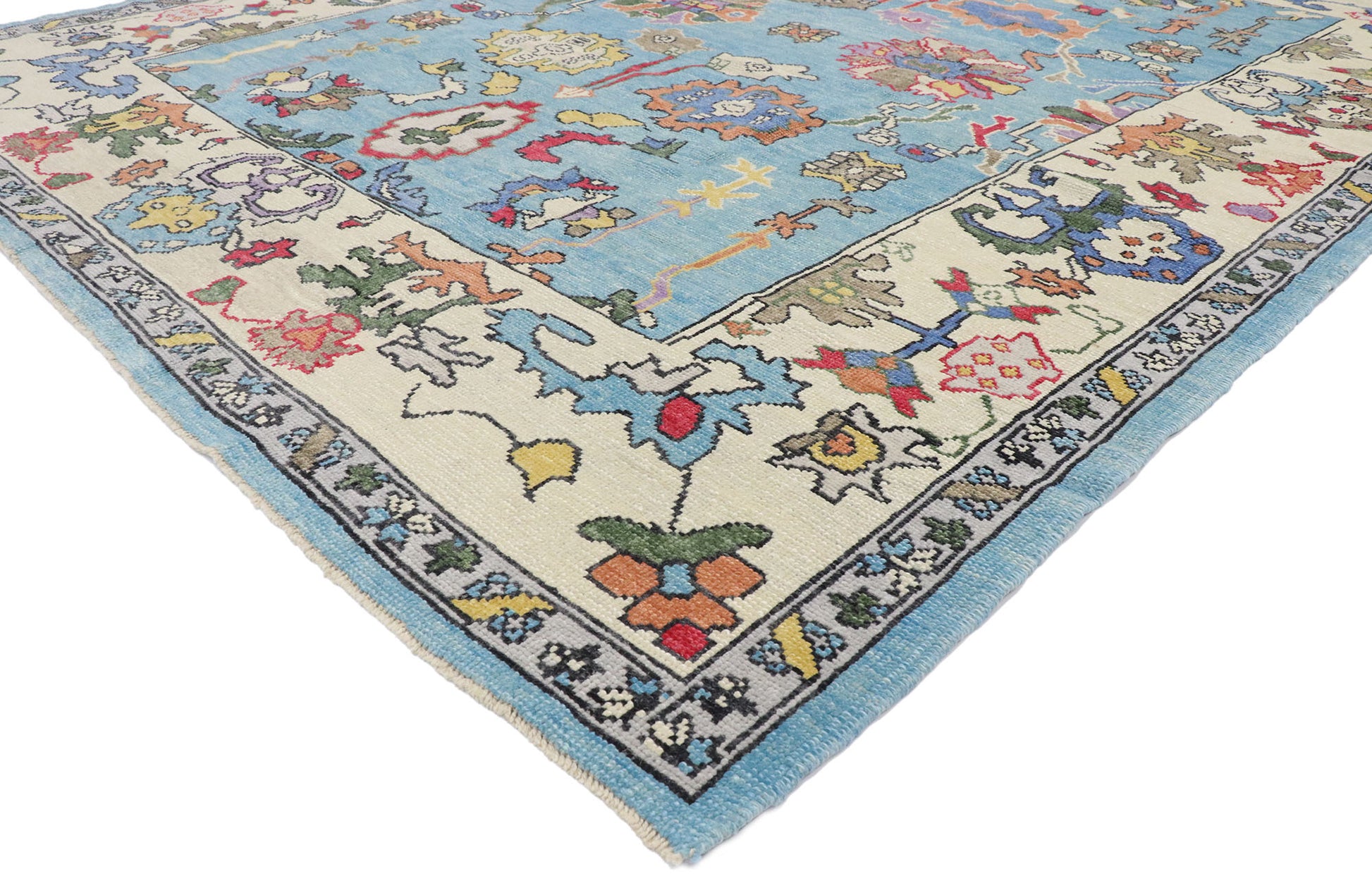 8 x 11 Contemporary Turkish Oushak Rug 53458