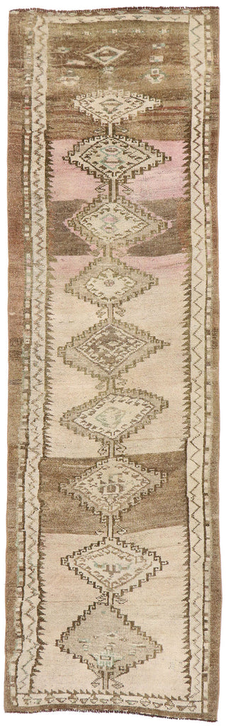 3 x 9 Vintage Turkish Oushak Runner 53470