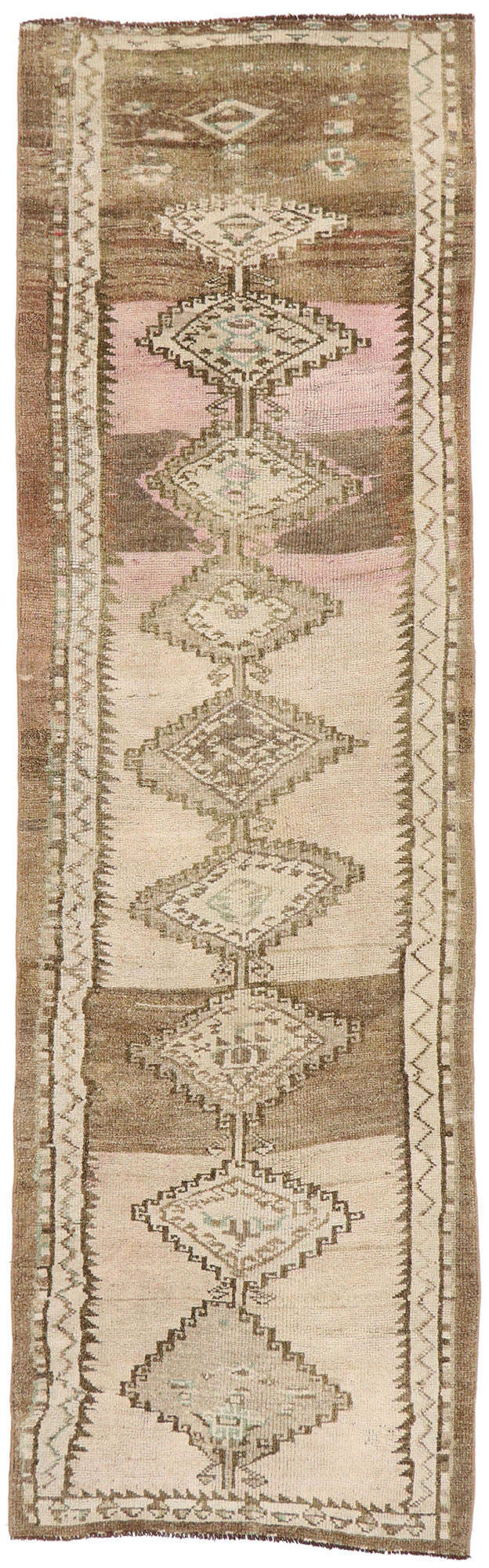 3 x 9 Vintage Turkish Oushak Runner 53470
