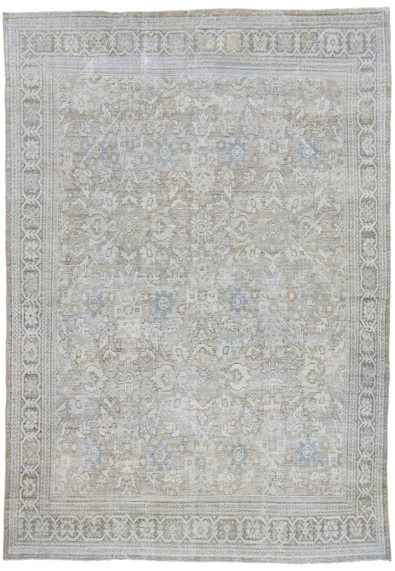 7 x 11 Vintage Persian Mahal Rug 53475