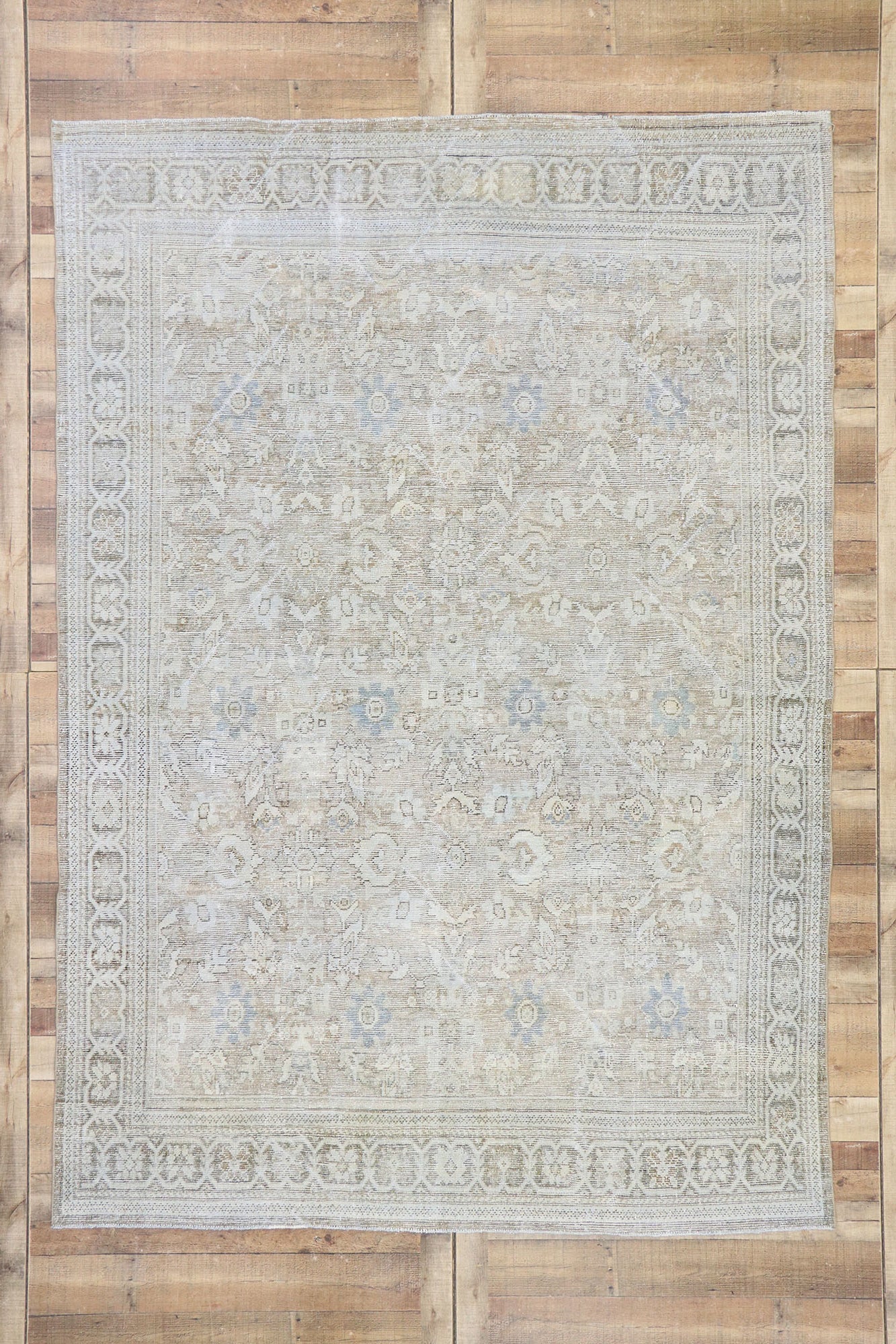 7 x 11 Vintage Persian Mahal Rug 53475