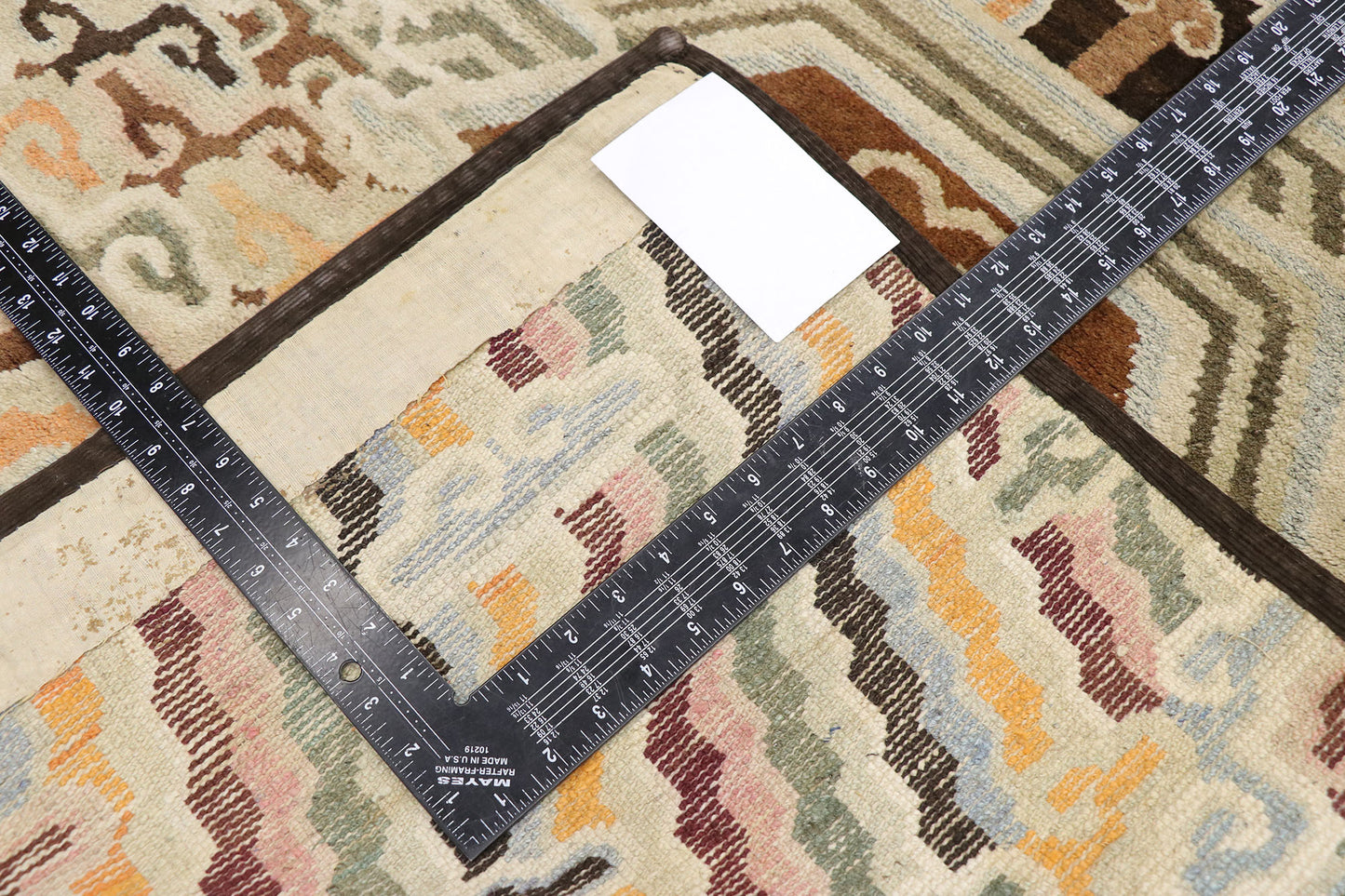 3 x 14 Antique Chinese Ningxia Pillar Rug 53479