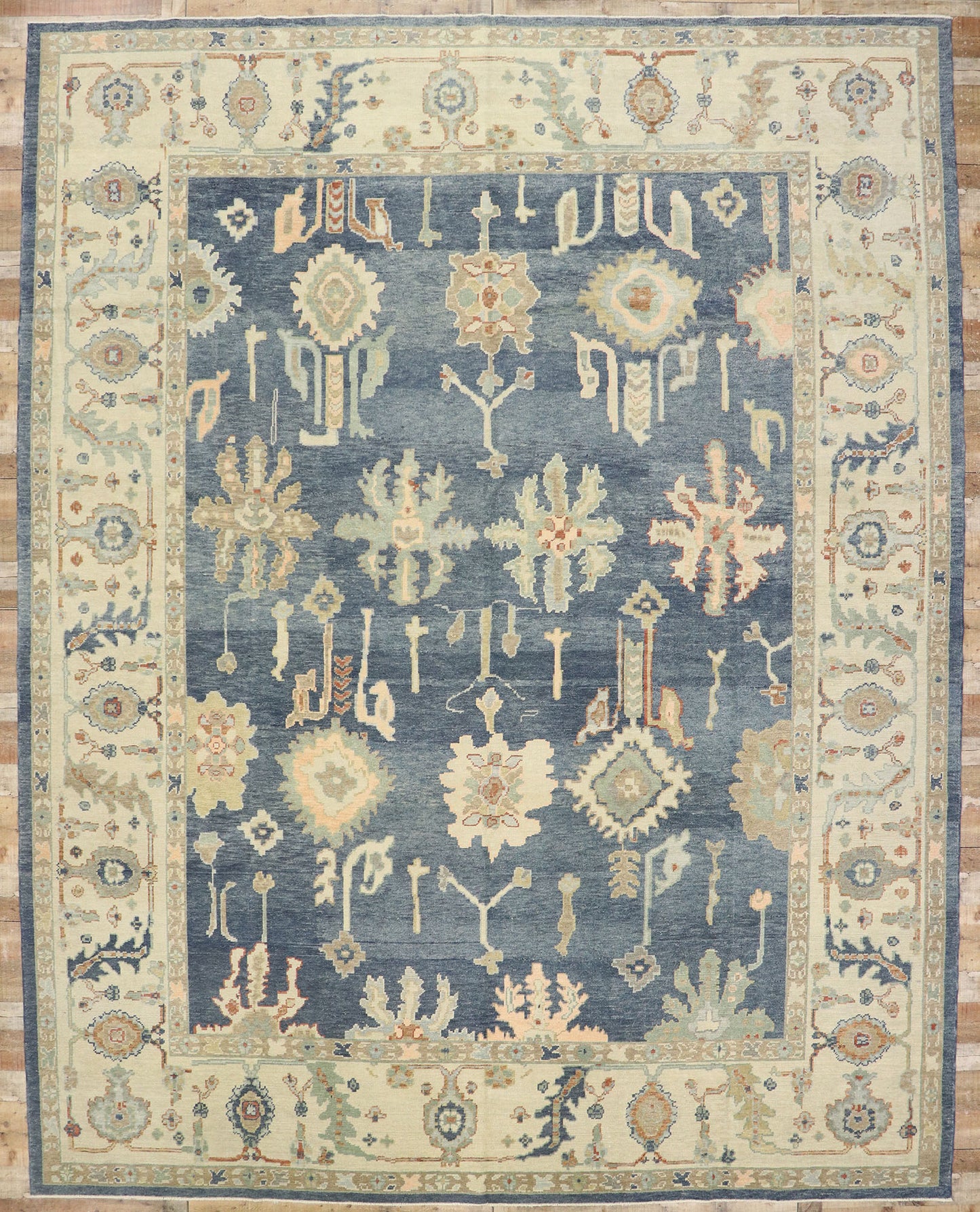 12 x 15 Contemporary Turkish Oushak Rug 53499