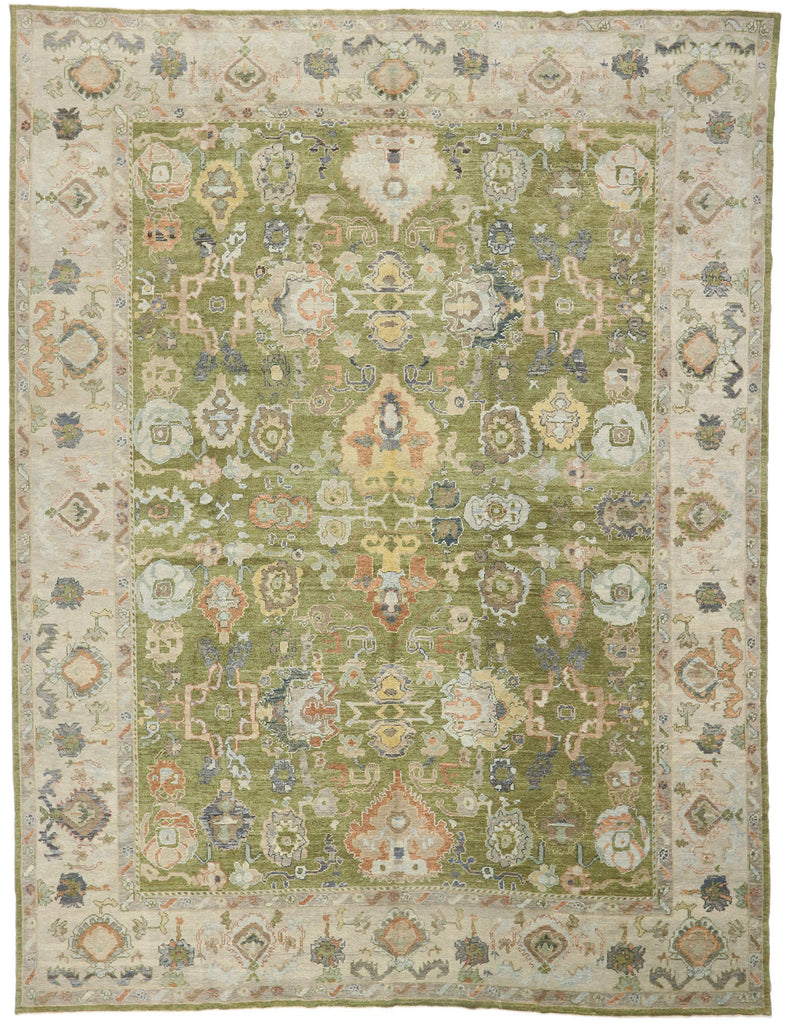 13 x 17 Contemporary Turkish Oushak Rug 53509