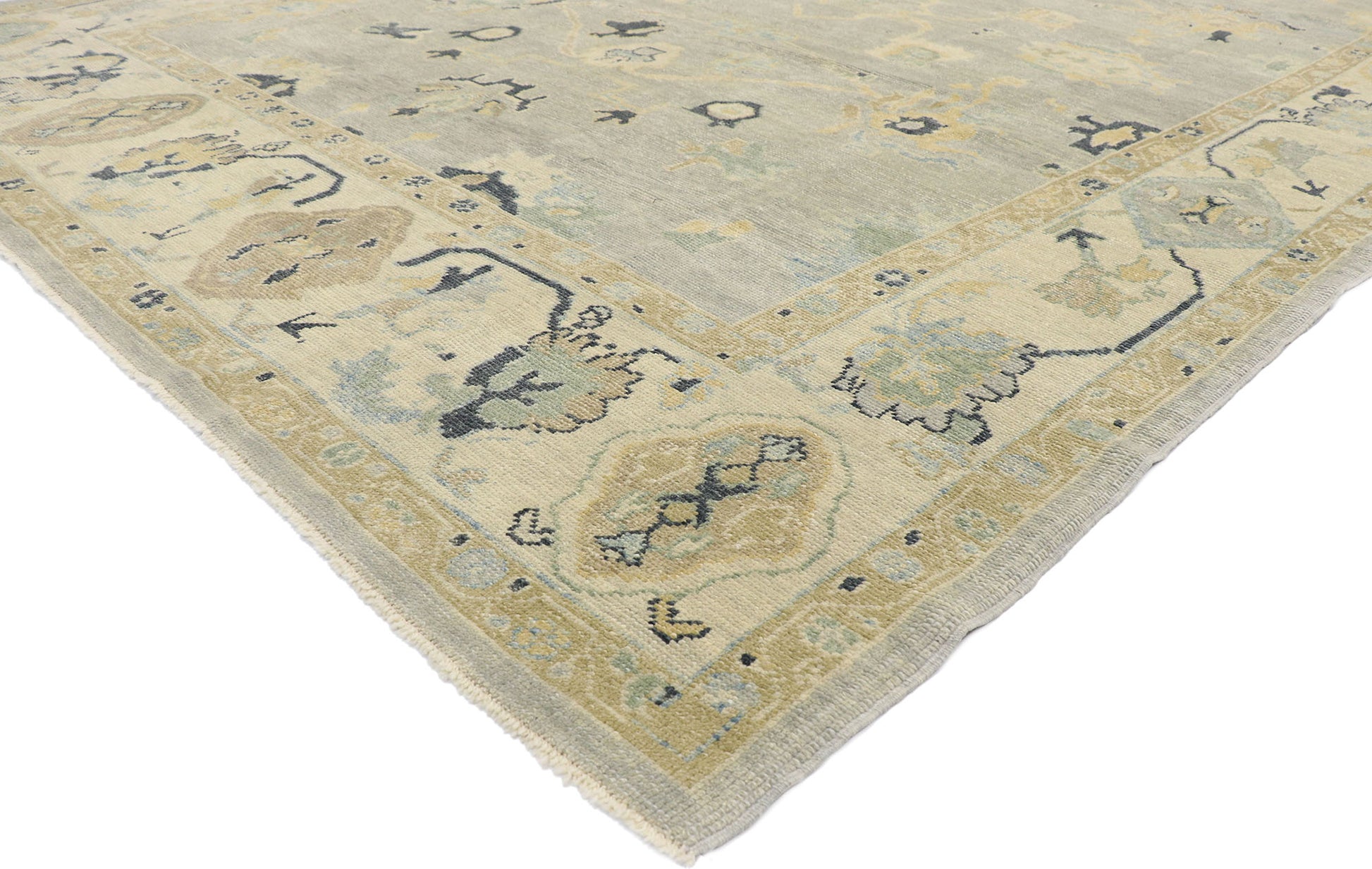 9 x 13 Contemporary Turkish Oushak Rug 53510