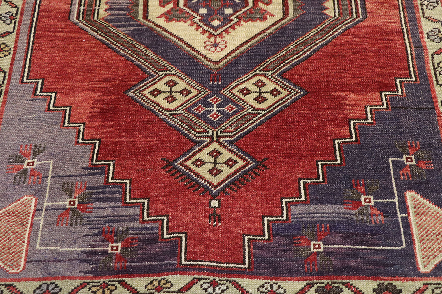 3 x 10 Vintage Turkish Oushak Rug 53521