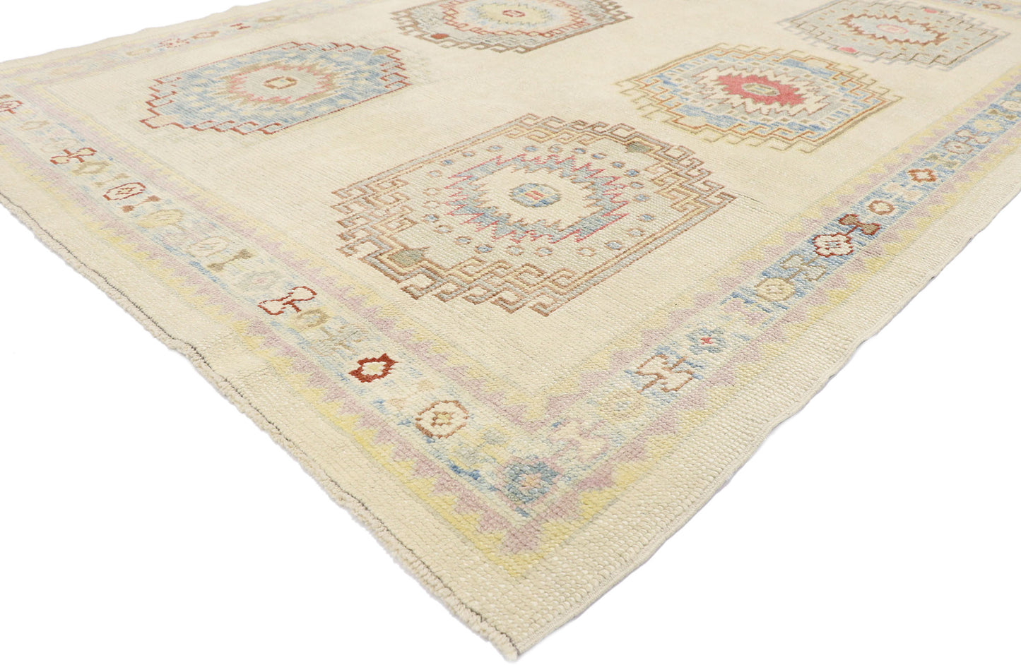6 x 9 Modern Turkish Oushak Rug 53532