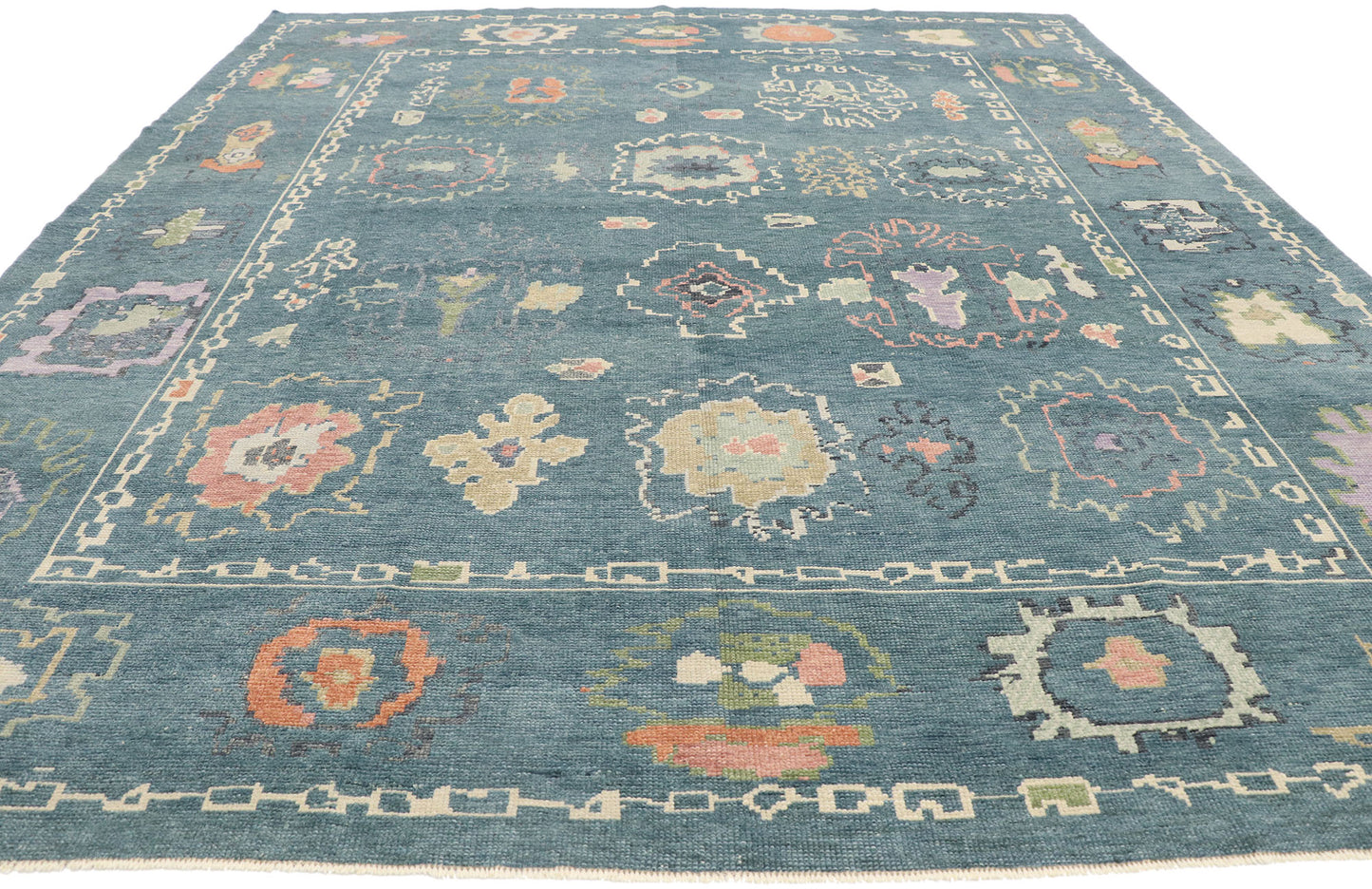 10 x 12 Colorful Turkish Oushak Rug 53554