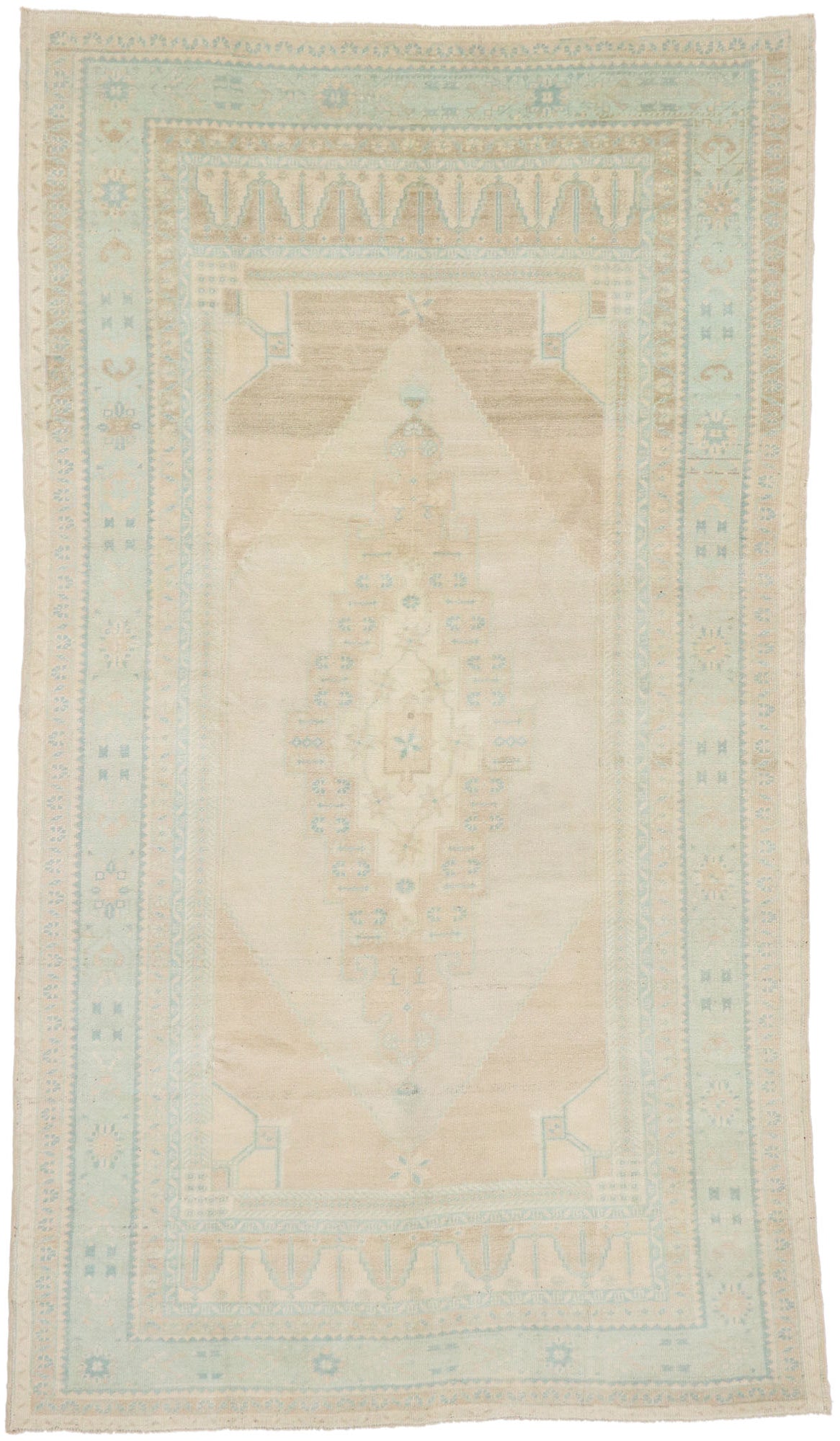 5 x 9 Vintage Turkish Oushak Rug 53559