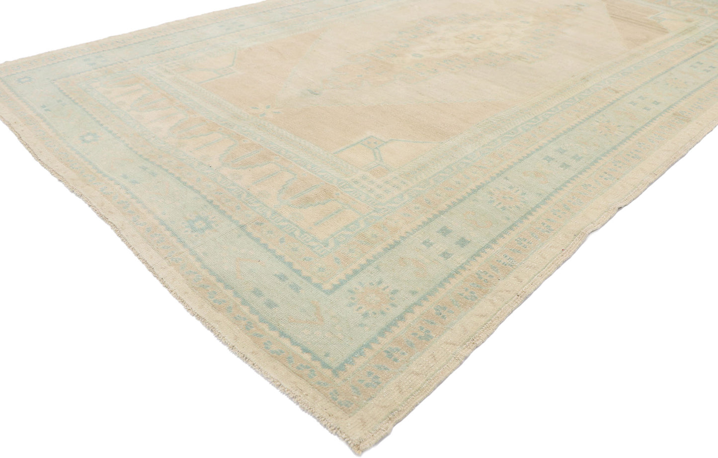 5 x 9 Vintage Turkish Oushak Rug 53559