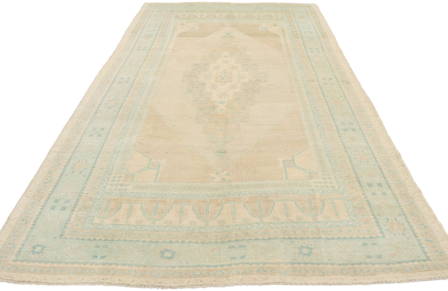 5 x 9 Vintage Turkish Oushak Rug 53559