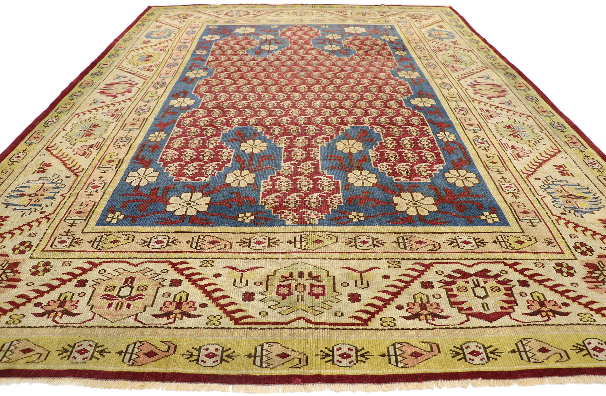 10 x 13 Antique Turkish Oushak Rug 53563