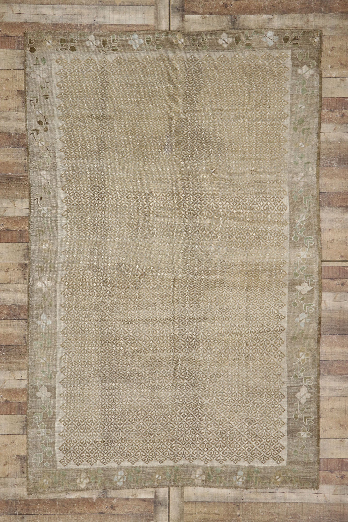 6 x 10 Vintage Turkish Kars Rug 53567
