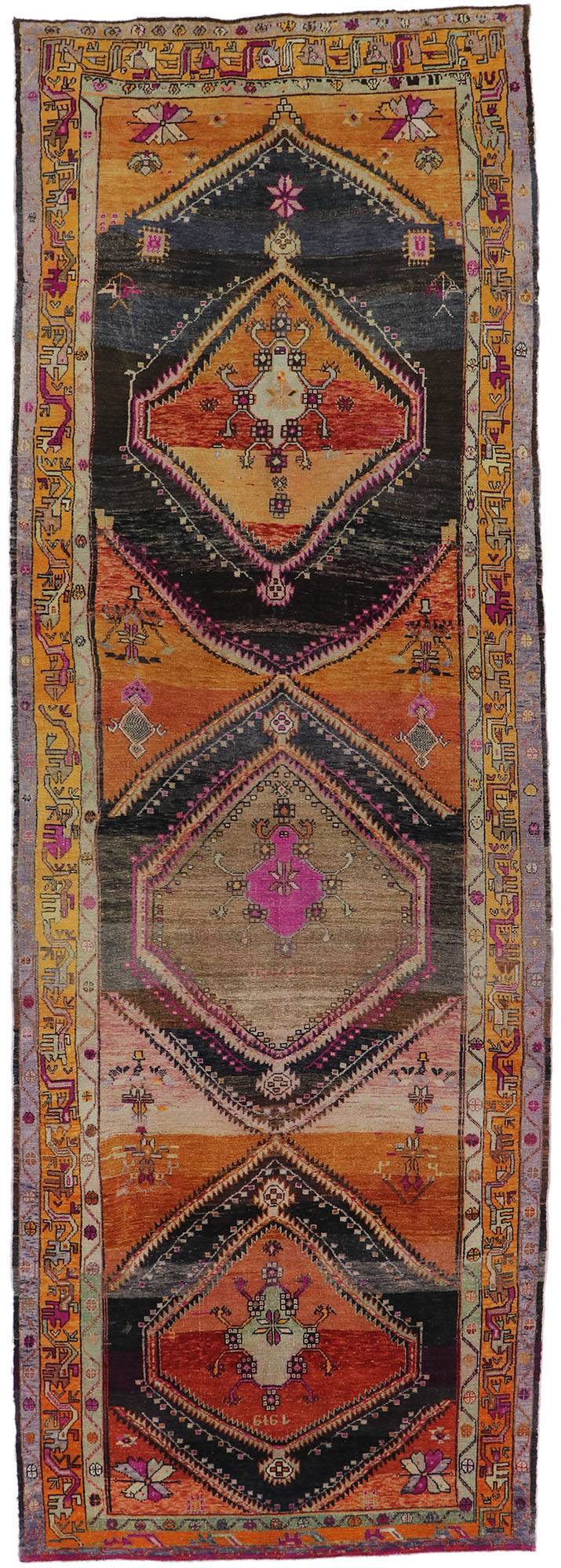 6 x 18 Vintage Turkish Kars Rug 53574