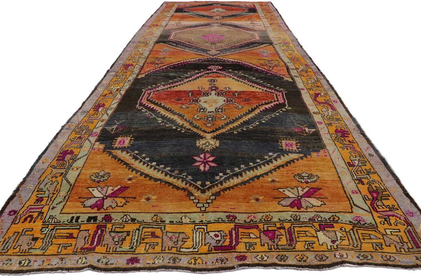 6 x 18 Vintage Turkish Kars Rug 53574