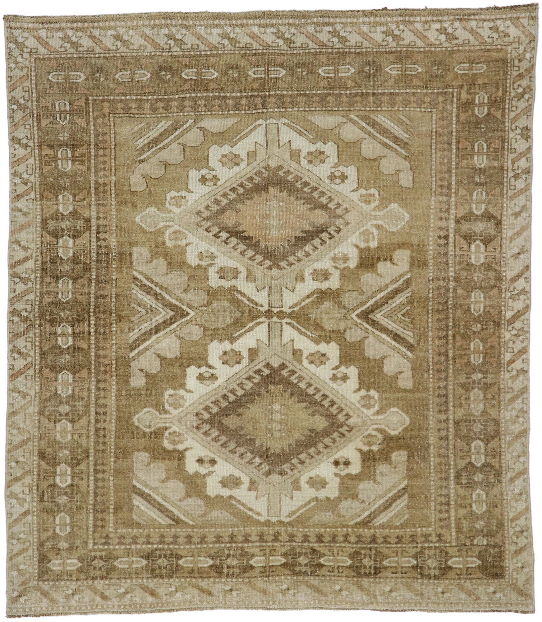 5 x 6 Vintage Turkish Kars Rug 53577
