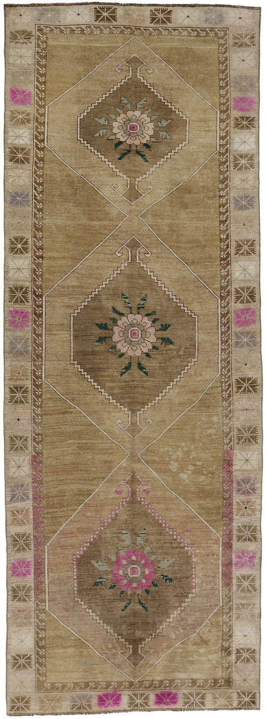 5 x 13 Vintage Turkish Kars Rug 53579