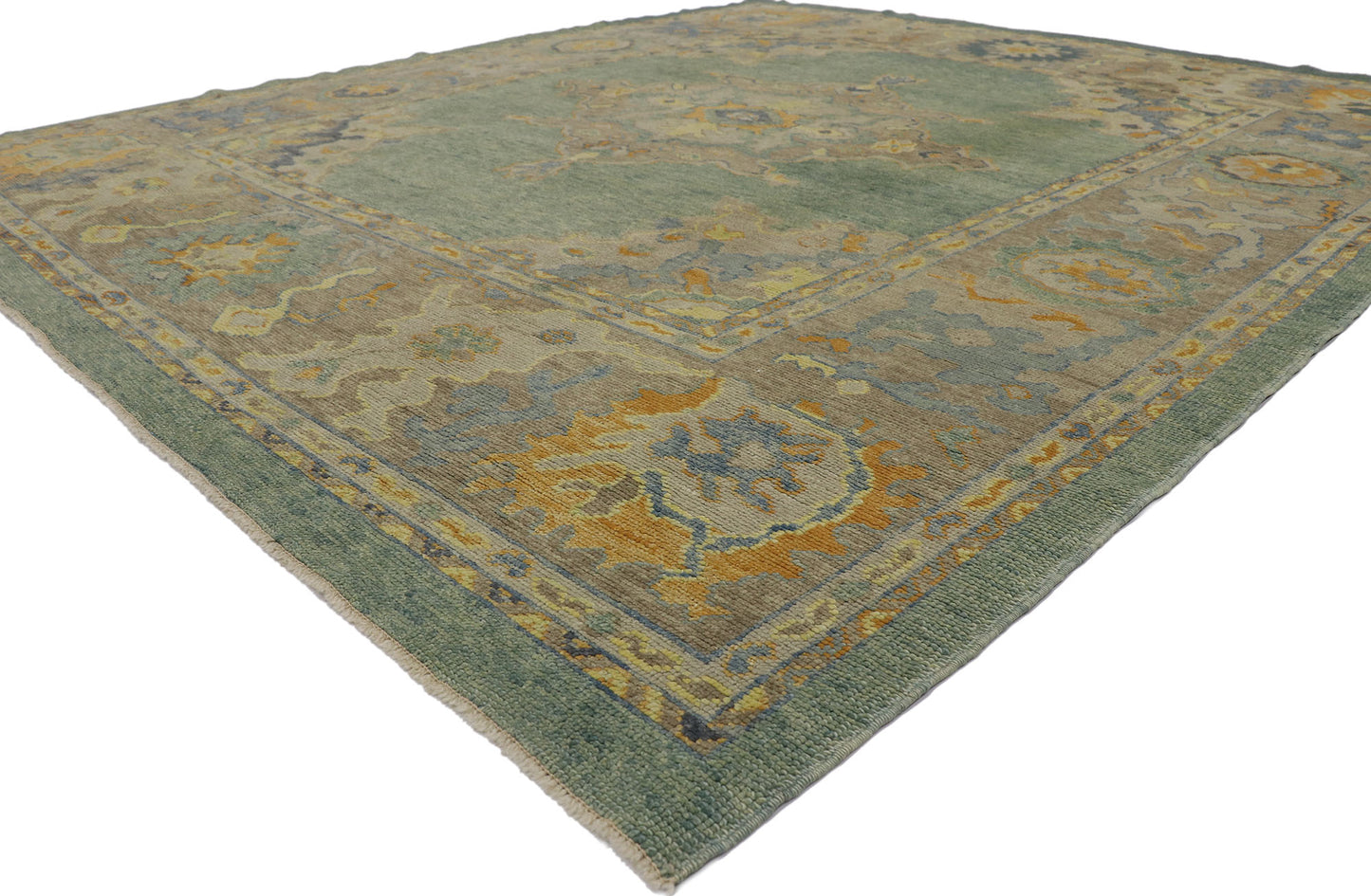 9 x 10 Contemporary Turkish Oushak Rug 53610