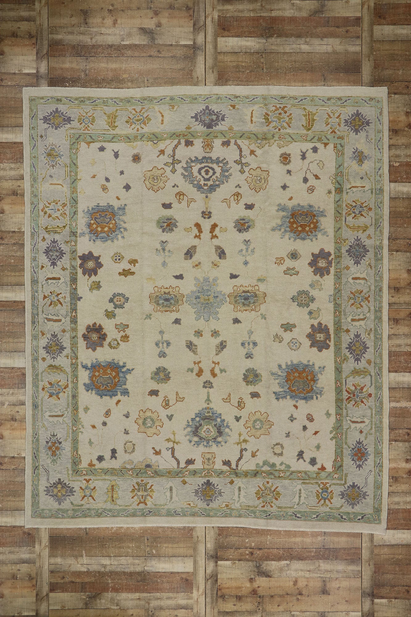 9 x 11 Turkish Oushak Rug 53611