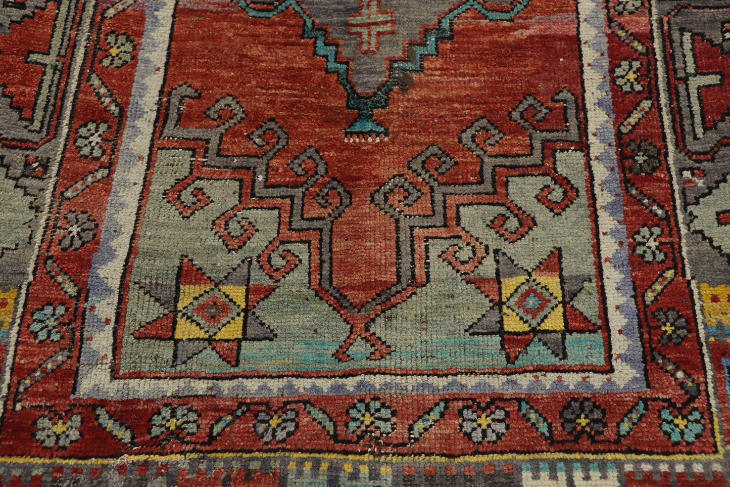3 x 10 Vintage Turkish Oushak Runner 53615